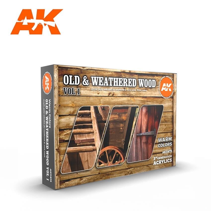 AK11673 木製パーツ塗装色セット1 (17mlx6本)|塗料|ツール＆マテリアル