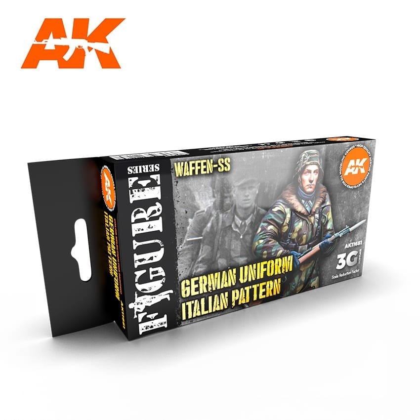 AK11681 WWII ドイツ軍イタリア戦線迷彩カラーセット (17mlx6本) 【AKアクリル3G (サードジェネレーション)】|塗料|ツール＆マテリアル