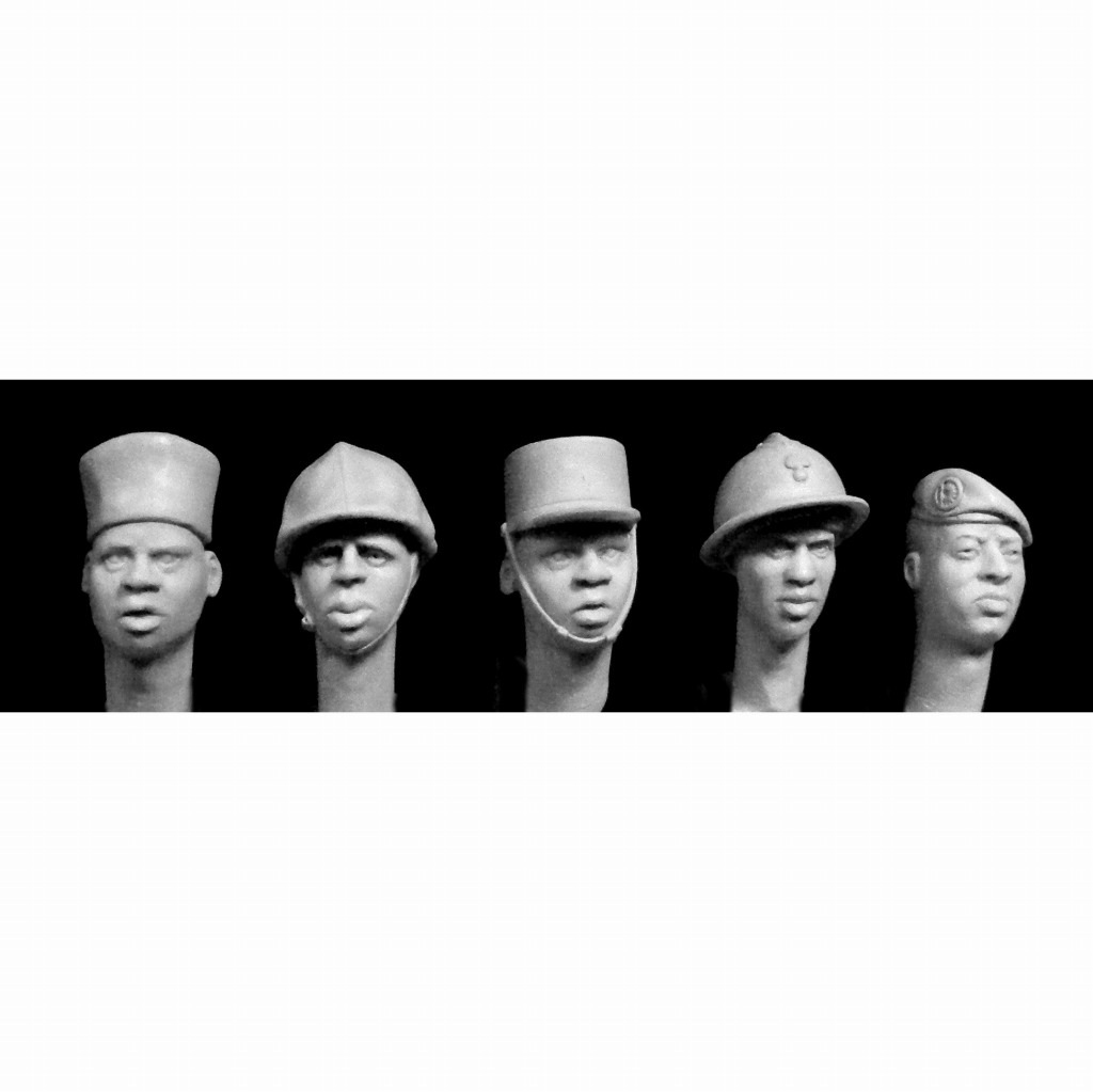 HFH-07 WWII フランス軍アフリカ人兵士ヘッド（5種） | ホーネット