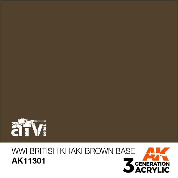 AK11301 WWI カークブラウンベース 【AKアクリル3G (サードジェネレーション)】|塗料|ツール＆マテリアル