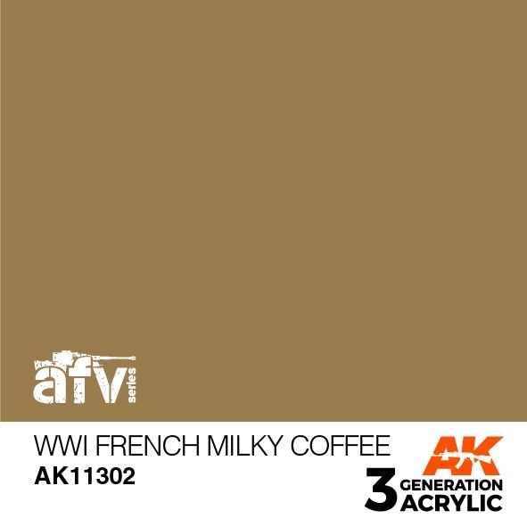 AK11302 WWI フレンチミルキーコーヒー 【AKアクリル3G (サードジェネレーション)】|塗料|ツール＆マテリアル