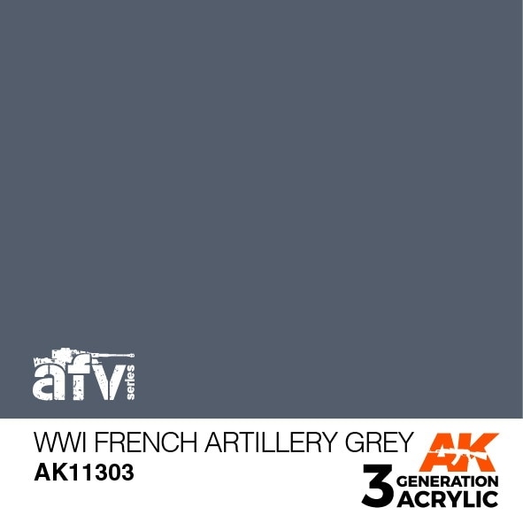 AK11303 WWI フレンチアーティレリーグレイ 【AKアクリル3G (サードジェネレーション)】|塗料|ツール＆マテリアル