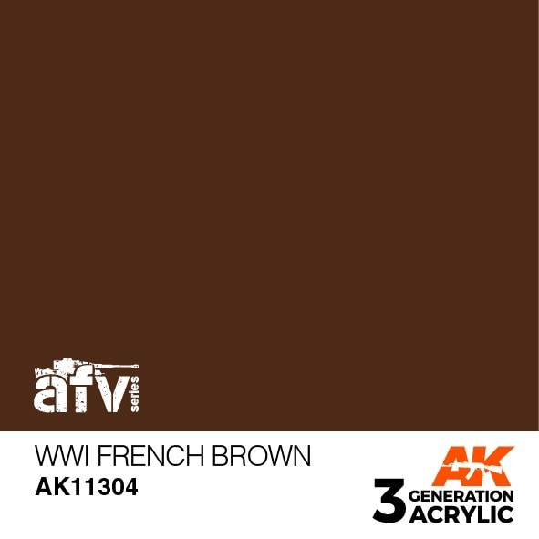 AK11304 WWI フレンチブラウン 【AKアクリル3G (サードジェネレーション)】|塗料|ツール＆マテリアル