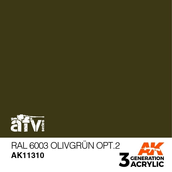 AK11310 RAL6003 オリーフグリュンopt2 【AKアクリル3G (サードジェネレーション)】|塗料|ツール＆マテリアル