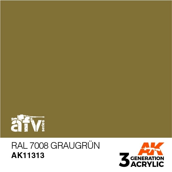 AK11313 RAL7008 グラウグリュン 【AKアクリル3G (サードジェネレーション)】|塗料|ツール＆マテリアル