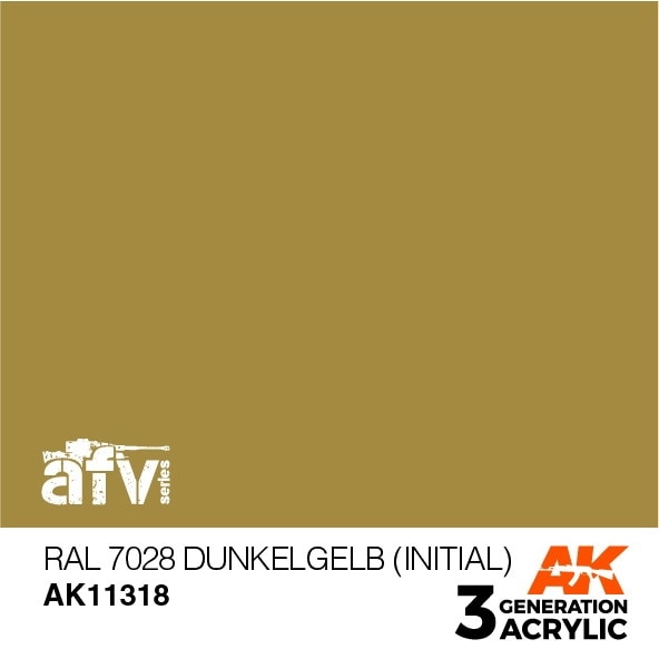 AK11318 RAL7028 デュンケルゲルプ(初期) 【AKアクリル3G (サードジェネレーション)】|塗料|ツール＆マテリアル