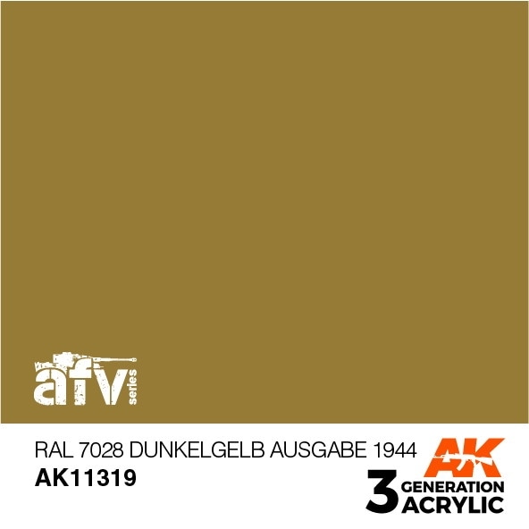 AK11319 RAL7028 デュンケルゲルプ・アウスゲーベ1944 【AKアクリル3G (サードジェネレーション)】|塗料|ツール＆マテリアル