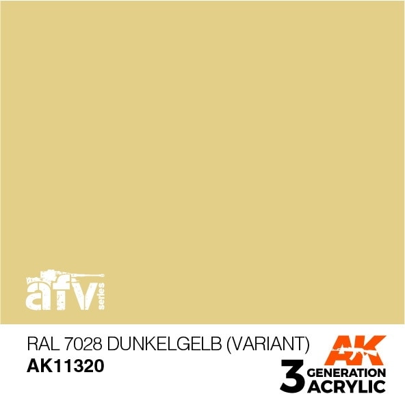 AK11320 RAL7028 デュンケルゲルプ(バリアント) 【AKアクリル3G (サードジェネレーション)】|塗料|ツール＆マテリアル