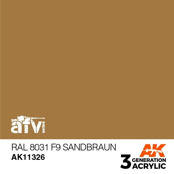 AK11326 RAL8031 F9サンドブラウン 【AKアクリル3G (サードジェネレーション)】|塗料|ツール＆マテリアル