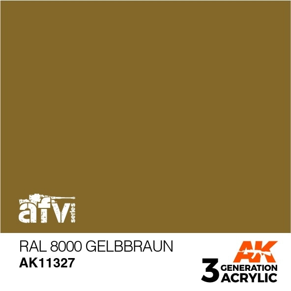 AK11327 RAL8000 ゲルプブラウン 【AKアクリル3G (サードジェネレーション)】|塗料|ツール＆マテリアル