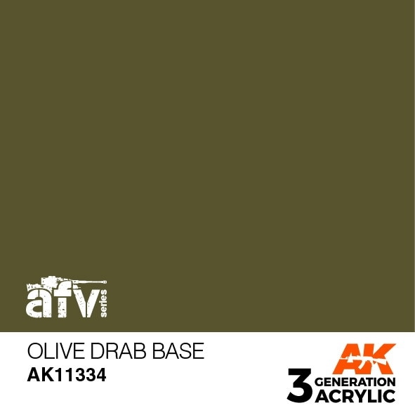 AK11334 オリーブドラブベース 【AKアクリル3G (サードジェネレーション)】|塗料|ツール＆マテリアル