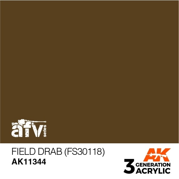 AK11344 フィールドドラブ (FS30118) 【AKアクリル3G (サードジェネレーション)】|塗料|ツール＆マテリアル