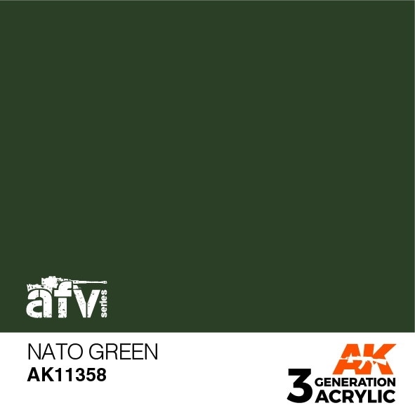 AK11358 NATOグリーン 【AKアクリル3G (サードジェネレーション)】|塗料|ツール＆マテリアル