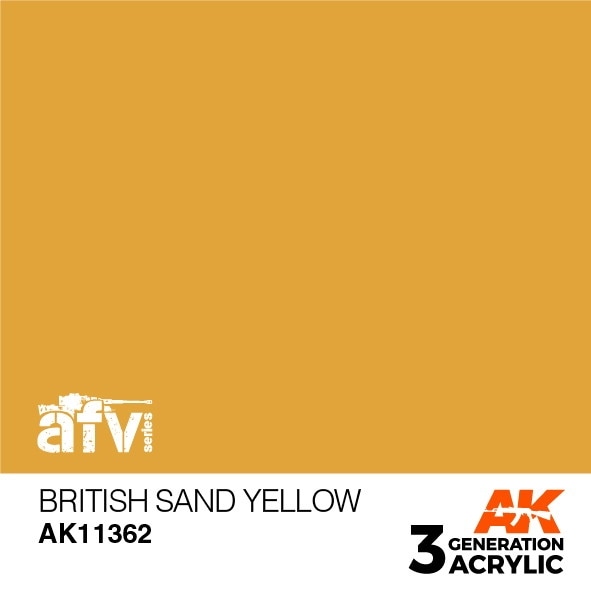 【再入荷】AK11362 イギリス軍サンドイエロー 【AKアクリル3G (サードジェネレーション)】|塗料|ツール＆マテリアル