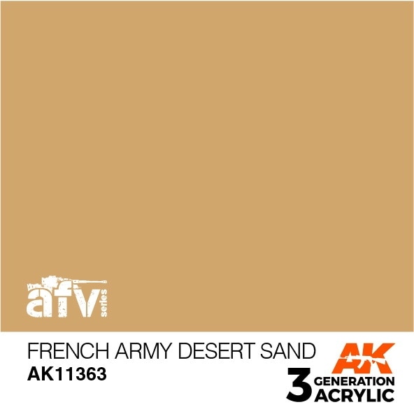AK11363 フランス軍デザートサンド 【AKアクリル3G (サードジェネレーション)】|塗料|ツール＆マテリアル