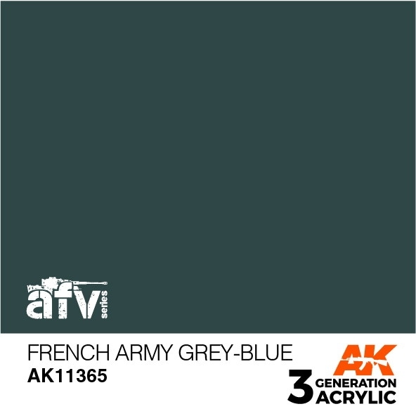 AK11365 フランス軍グレイブルー 【AKアクリル3G (サードジェネレーション)】|塗料|ツール＆マテリアル