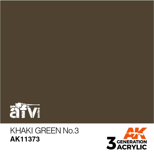 AK11373 カーキグリーンNo.3 【AKアクリル3G (サードジェネレーション)】|塗料|ツール＆マテリアル