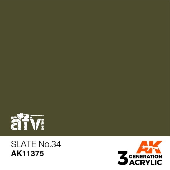 AK11375 スレートNo.34 【AKアクリル3G (サードジェネレーション)】|塗料|ツール＆マテリアル