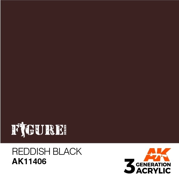 AK11406 レディッシュブラック 【AKアクリル3G (サードジェネレーション)】|塗料|ツール＆マテリアル
