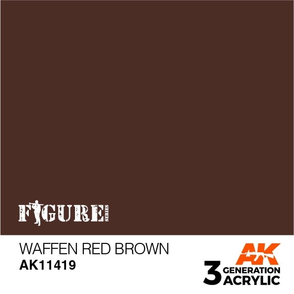AK11419 ヴァッフェンレッドブラウン 【AKアクリル3G (サードジェネレーション)】|塗料|ツール＆マテリアル