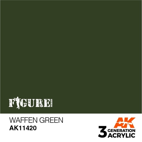 AK11420 ヴァッフェングリーン 【AKアクリル3G (サードジェネレーション)】|塗料|ツール＆マテリアル