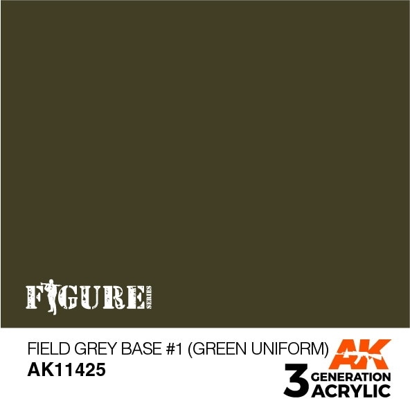 AK11425 フィールドグレーベース#1(グリーンユニフォーム) 【AKアクリル3G (サードジェネレーション)】|塗料|ツール＆マテリアル