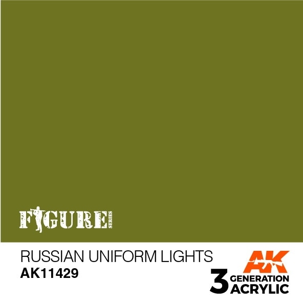 AK11429 ロシアンユニフォームライト 【AKアクリル3G (サードジェネレーション)】|塗料|ツール＆マテリアル