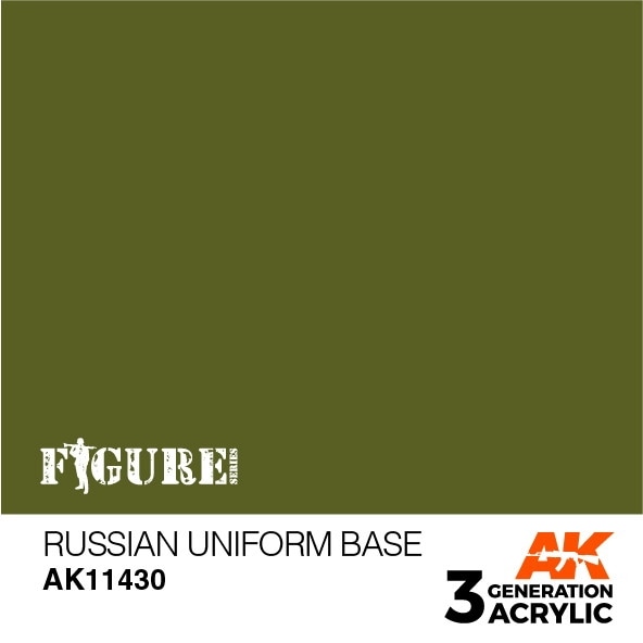 AK11430 ロシアンユニフォームベース 【AKアクリル3G (サードジェネレーション)】|塗料|ツール＆マテリアル