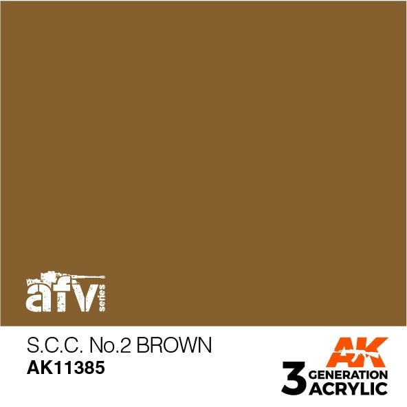 AK11385 SCC No.2 ブラウン 【AKアクリル3G (サードジェネレーション)】|塗料|ツール＆マテリアル