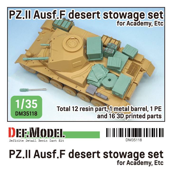 DM35118 ドイツ陸軍II号戦車F型 北アフリカ戦線車載収納セット