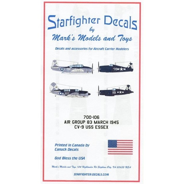 700-106 アメリカ海軍 航空母艦 CV-9 エセックス 艦載機 1945