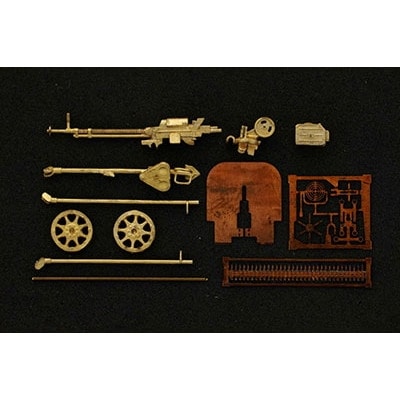 A7219a 露 DShK 1938年型12.7mm機関銃 車輪架台|AFV用パーツ|AFV