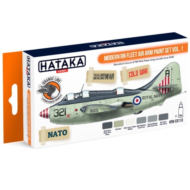 HTK-CS113 現用 イギリス海軍 艦隊航空隊 Vol.1 ラッカーカラー6本セット|塗料|ツール＆マテリアル