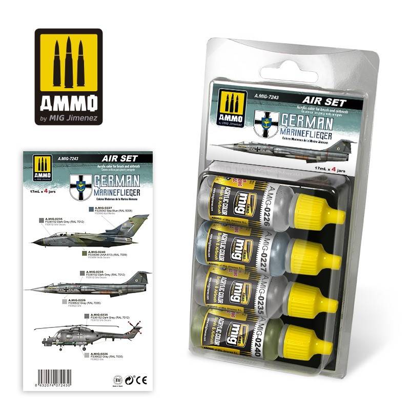 A.MIG-7243 ドイツ連邦海軍航空機用カラーセット | アモ AMMO of