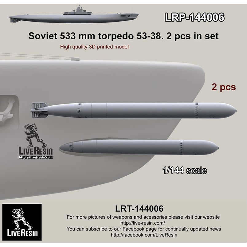 LRM-144006 ロシア潜水艦 533mm タイプ53魚雷 モデル53-38 | ライブ