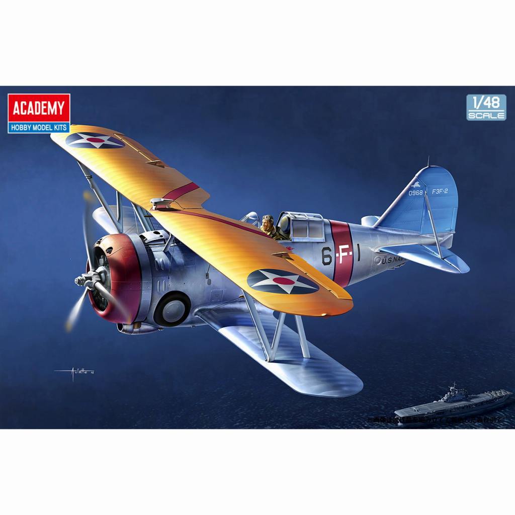 �ں����١�12326 1/48 F3F-2 �ե饤�󥰥Х�� "VF-6 �ե����ƥ��� ���å���"