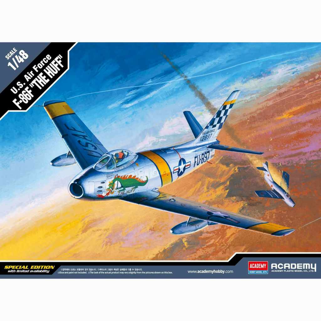 【再入荷】12234 1/48 F-86F セイバー  ハフ・ザ・ドラゴン |大戦後の飛行機モデル|飛行機