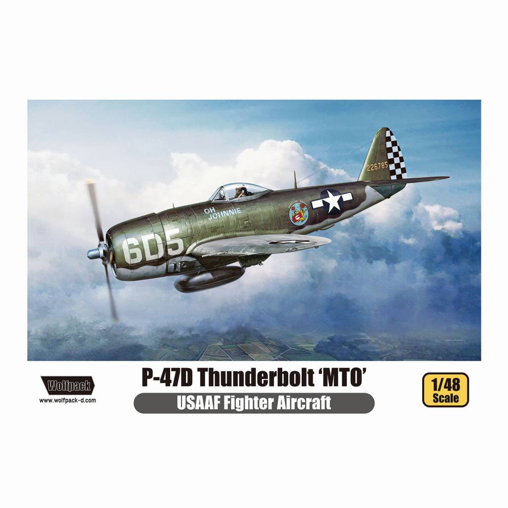 WP14812 1/48 アメリカ陸軍航空軍 P-47D サンダーボルト 地中海作戦戦域 (プレミアムエディションキット)|第二次大戦の飛行機モデル|飛行機