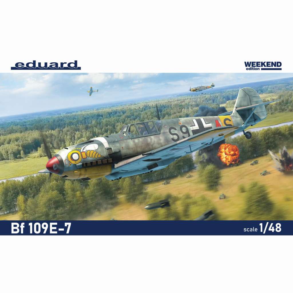 84178 1/48 メッサーシュミット Bf109E-7 ウィークエンドエディション|第二次大戦の飛行機モデル|飛行機