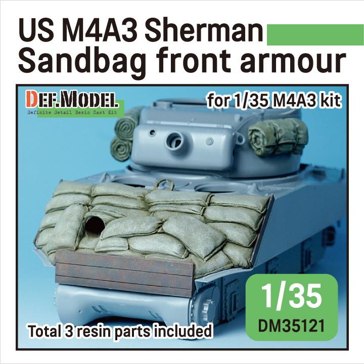DM35121 WWII アメリカ M4A3 シャーマン サンドバッグフロントアーマー|AFV用パーツ|AFV