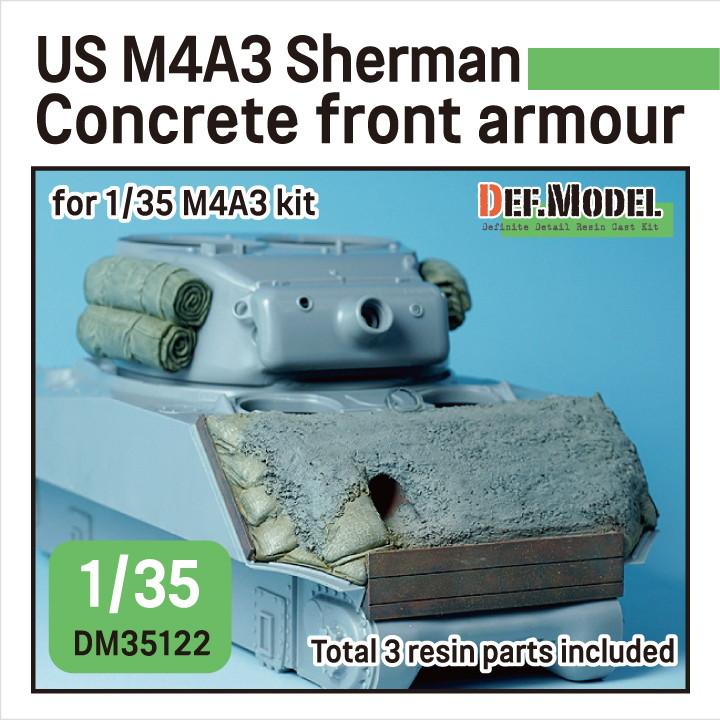 DM35122 WWII アメリカ M4A2/A3 シャーマン コンクリートフロントアーマー|AFV用パーツ|AFV