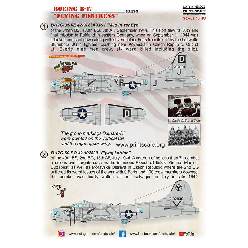 48203 ボーイング B-17 フライングフォートレス Pt.3 | プリント 48203 ボーイング B-17 フライングフォートレス Pt.3 | プリント