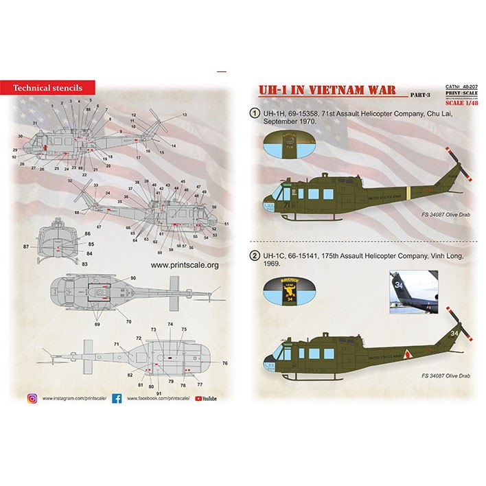 48207 ベル UH-1 イロコイ ベトナム戦争 Pt.3 | プリント