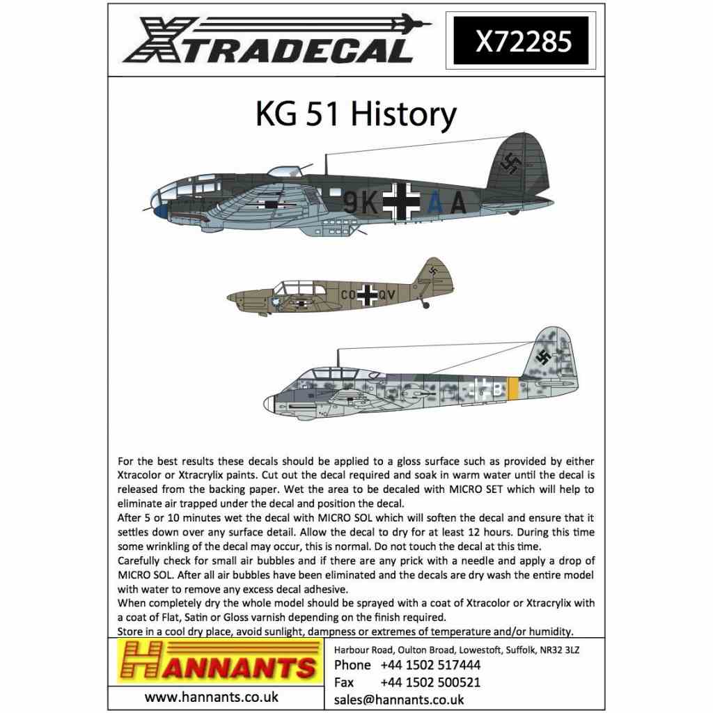 X72285 ドイツ空軍 第51爆撃航空団 KG51 エーデルワイス ヒストリー
