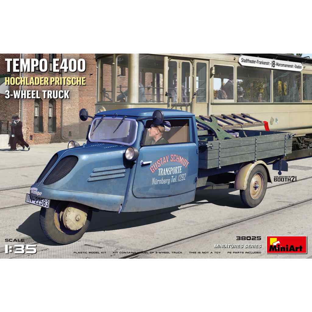 Amazon | ミニアート 1/35 Tempo E400 荷台付き三輪トラック