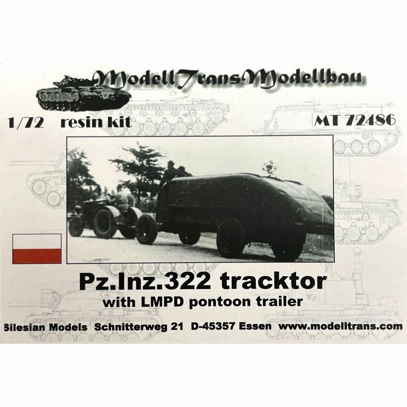 MT72486 PZInz 322 トラクター w/LMPD ポンツーントレーラー|第二次大戦のAFVモデル|AFV