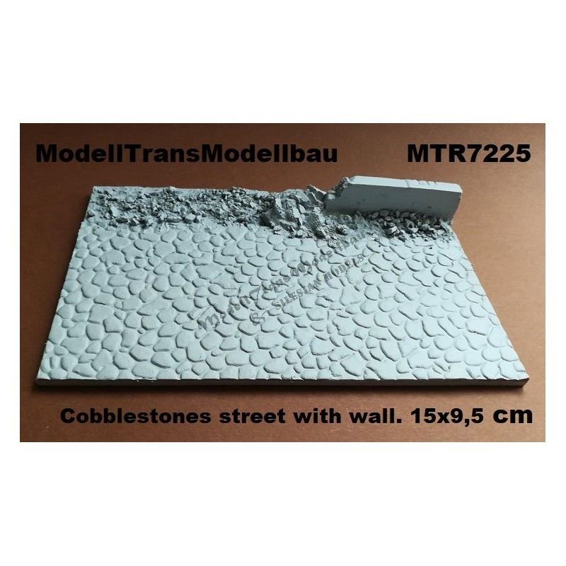 MTR7225 石畳の道と塀 2|建物／情景用パーツ|フィギュア
