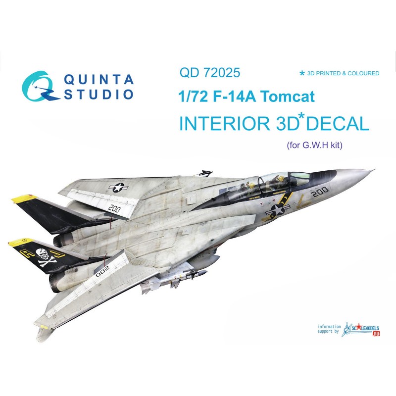 QD72025 1/72 ޥ F-14A ȥ७å 3Dǥ (졼ȥ)