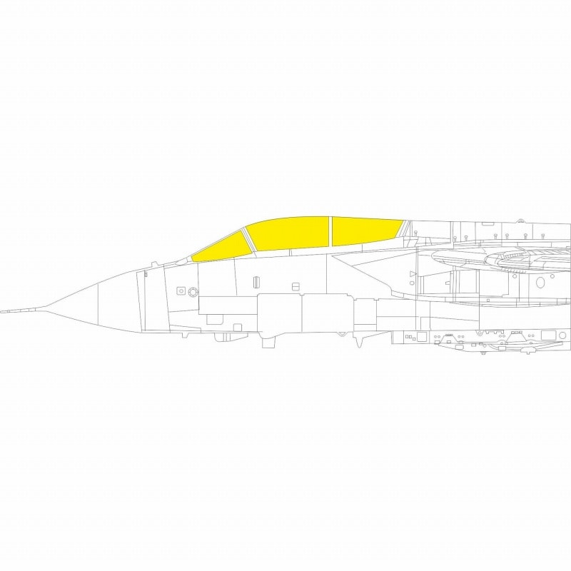 JX285 1/32 トーネード ECR 塗装マスクシール (イタレリ用)|飛行機用マスキングシール|飛行機