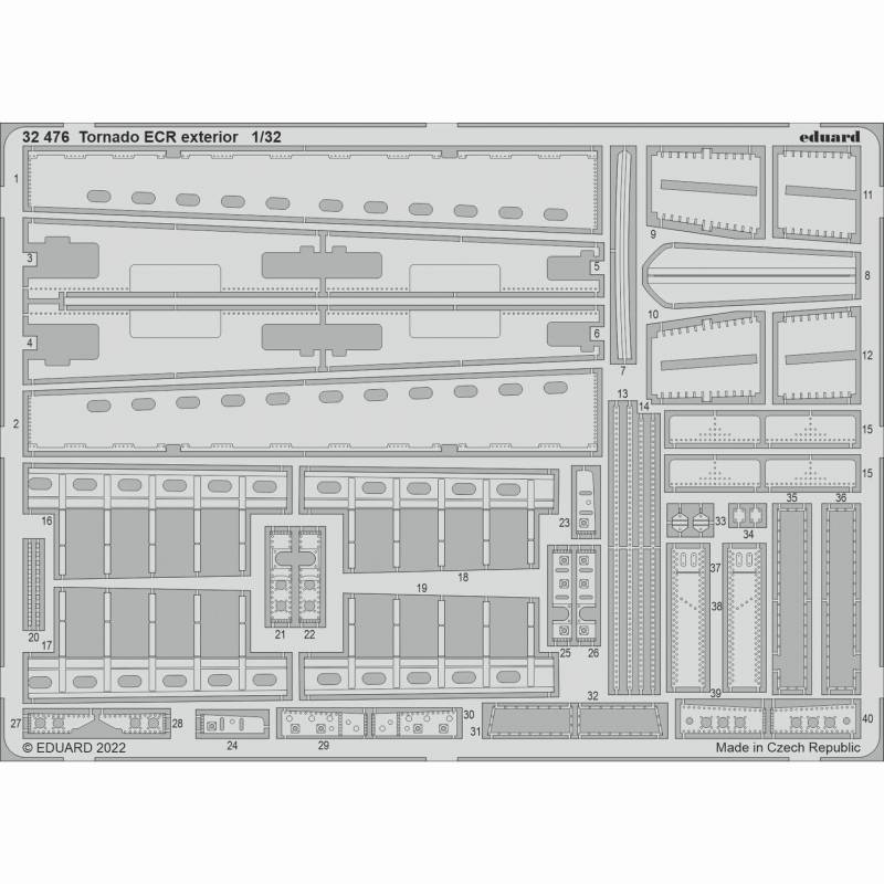32476 1/32 トーネード ECR 外装エッチングパーツ (イタレリ用)|飛行機用パーツ|飛行機